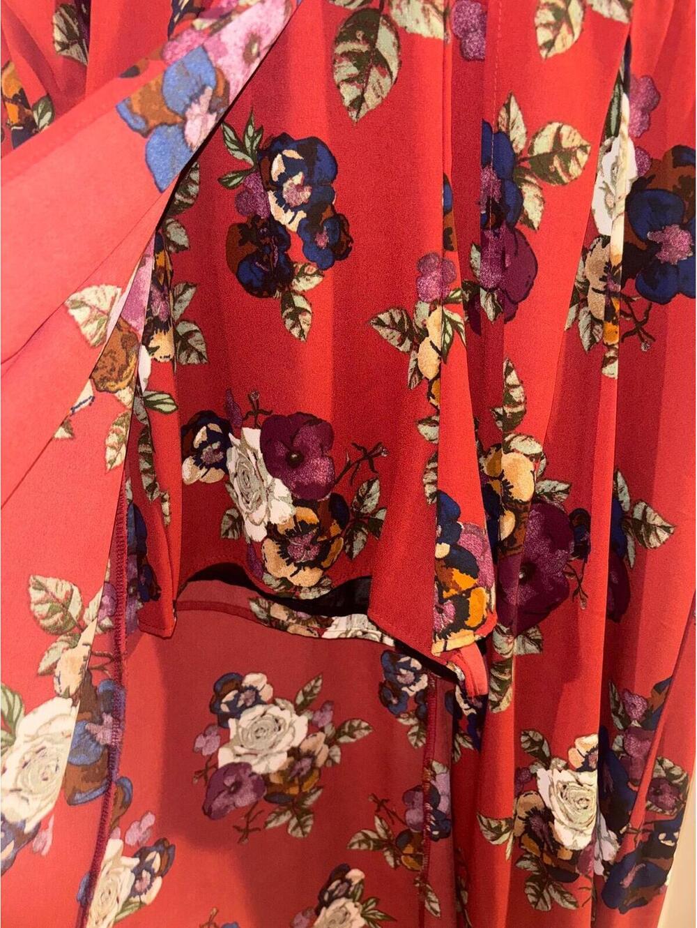 Let Them Eat Cake Floral Maxi Romper Dress Medium - Picture 3 of 6